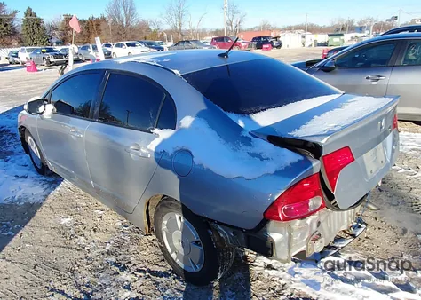 2007 Honda Civic Hybrid from USA, damaged, VIN JHMFA36287S012444
